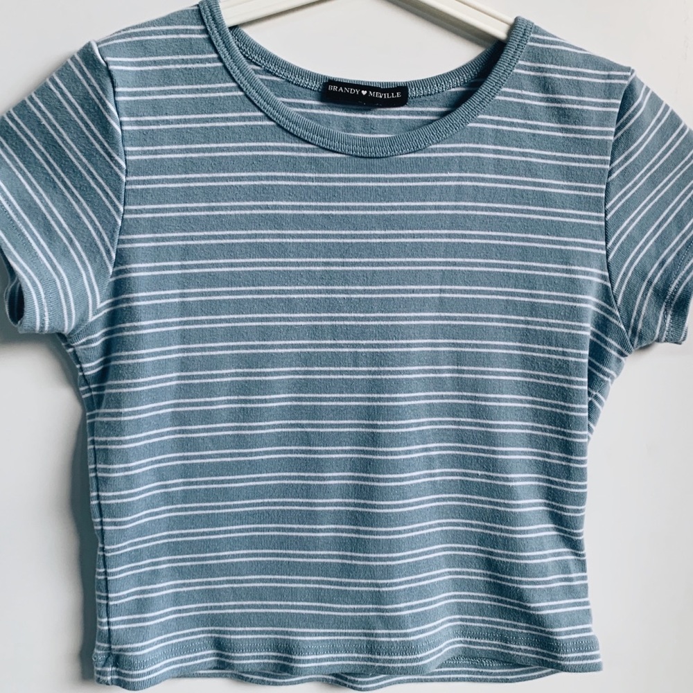 Brandy Striped Crop top